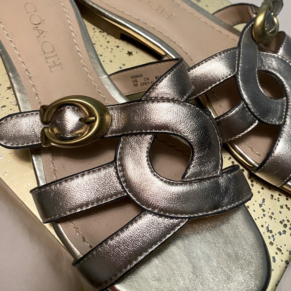 Coach sandals; used twice, bought from actual coach store.